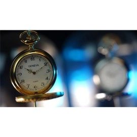 Infinity Pocket Watch V3 - Gold Case White Dial / STD Version (Gimmick and Online Instructions) by Bluether Magic
