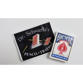 Dr. Schwartz's Pencil-Tration (Gimmicks and Online Instructions) by Martin Schwartz - (Deck color may vary)