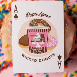 Spielkarten Papa Leon's Wicked Donuts (Vanilla) Playing Cards by Wounded Corner and Cam Toner