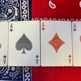 Spielkarten Gilded Bicycle Bandana (Blue) Playing Cards