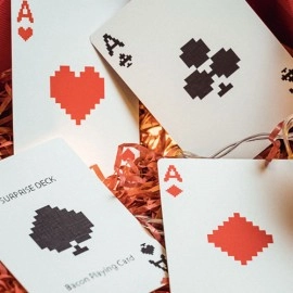 Spielkarten Surprise Deck V5 (Red) Playing cards by Bacon Playing Card Company