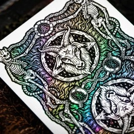 Spielkarten 666 Dark Reserves Holographic Foiled Edition Playing Cards by Riffle Shuffle
