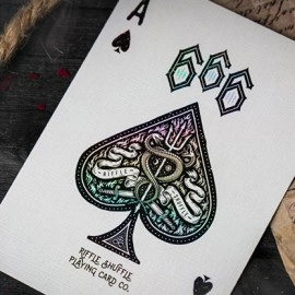 Spielkarten 666 Dark Reserves Holographic Foiled Edition Playing Cards by Riffle Shuffle