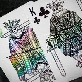 Spielkarten 666 Dark Reserves Holographic Foiled Edition Playing Cards by Riffle Shuffle