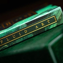 Spielkarten Fluid Art Green (Luxury Edition) Playing Cards