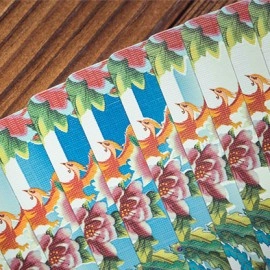 Phoenix and Peony (Blue) Playing Cards by Bacon Playing Card Company