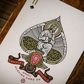 The Cross (Maroon Martyrs) Playing Cards by Peter Voth x Riffle Shuffle