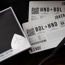 Spielkarten Lounge Edition Unmarked (Tarmac Black) by Jetsetter Playing Cards