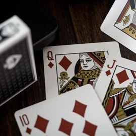 Spielkarten Lounge Edition Unmarked (Tarmac Black) by Jetsetter Playing Cards