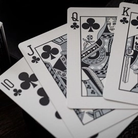 Spielkarten Lounge Edition Unmarked (Tarmac Black) by Jetsetter Playing Cards