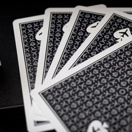 Spielkarten Lounge Edition Unmarked (Tarmac Black) by Jetsetter Playing Cards