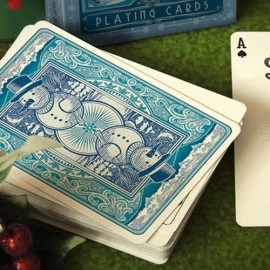 Spielkarten Bicycle Snowman (Blue) Playing Cards