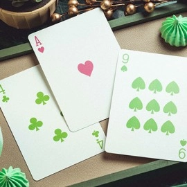 Spielkarten Glace Playing Cards (Green) by Bacon Playing Card Company