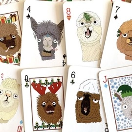 Spielkarten Alpaca Christmas Kids Playing Cards