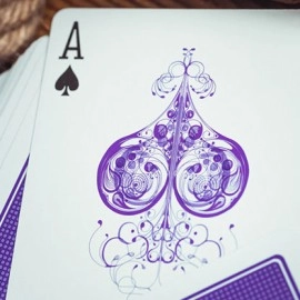 Spielkarten Smoke & Mirrors V9, Purple (Standard) Edition Playing Cards by Dan & Dave