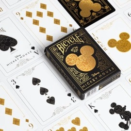 Spielkarten Bicycle Disney Mickey Mouse (Black and Gold) by US Playing Card Co.