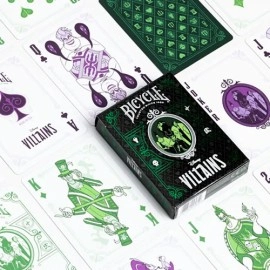 Spielkarten Bicycle Disney Villains (Green)  by US Playing Card Co.
