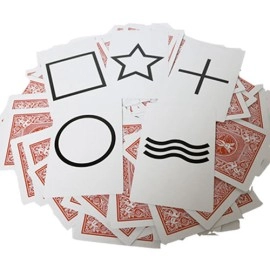 Bicycle Jumbo ESP 50 Cards Red (10 of each Square, Wavy Lines, Star, Circle and Cross) by Murphy's Magic