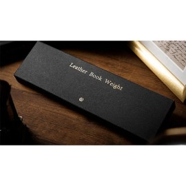 Leather Book Weight (Black) by TCC Presents