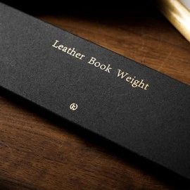 Leather Book Weight (Brown) by TCC Presents