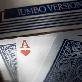 Michael Skinner's Ultimate Bicycle Jumbo 3 Card Monte (Blue) by Murphy's Magic