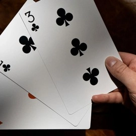 Michael Skinner's Ultimate Bicycle Jumbo 3 Card Monte (Red) by Murphy's Magic