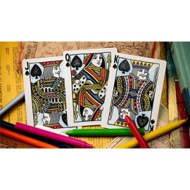 Spielkarten Crayon Playing Cards by Kings Wild Project