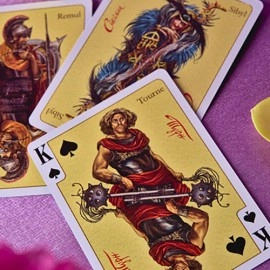 Eneida: Love (Green) Playing Cards