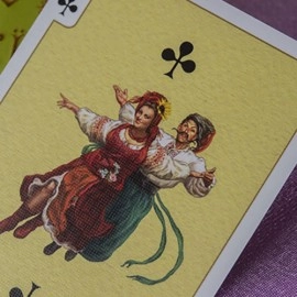 Eneida: Love (Green) Playing Cards
