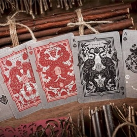 Spielkarten The Four Seasons Wooden Boxset Playing Cards