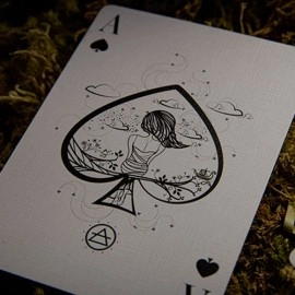 Spielkarten Fillide: A Sicilian Folk Tale Playing Cards V2 (Forest Green) by Jocu