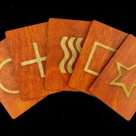 Wooden ESP Cards by Joker Magic