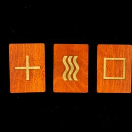 Wooden ESP Prediction Cards by Joker Magic