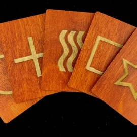 Wooden ESP Prediction Cards by Joker Magic