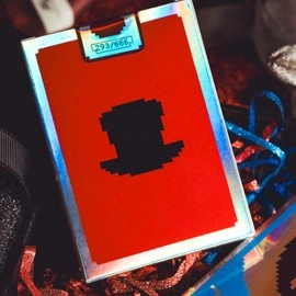 Spielkarten Limited Holographic Edition Surprise Deck V5 (Red) Playing cards by Bacon Playing Card Company