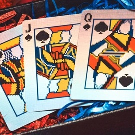 Spielkarten Limited Holographic Edition Surprise Deck V5 (Red) Playing cards by Bacon Playing Card Company
