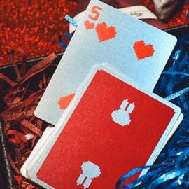 Spielkarten Limited Holographic Edition Surprise Deck V5 (Red) Playing cards by Bacon Playing Card Company