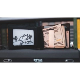 FPS Wallet True BlacK Leather (Gimmicks and Online Instructions) by Magic Firm