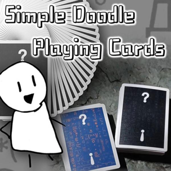 Simple Doodle (Mono) Playing Cards by Bacon Playing Card