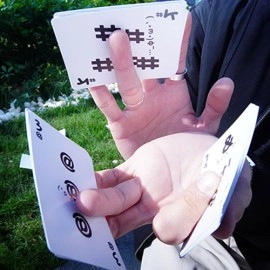 Simple Doodle (Color) Playing Cards by Bacon Playing Card