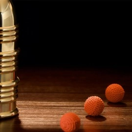 Cups and Balls Set (Brass With Black Matt Inner) by Bluether Magic and Raphael
