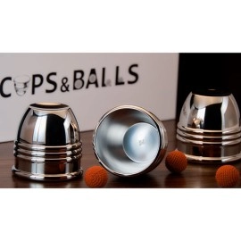 Cups and Balls Set (Stainless-Steel) by Bluether Magic and Raphael