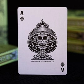 Spielkarten FULTON'S Day Of The Dead Green Edition Playing Cards