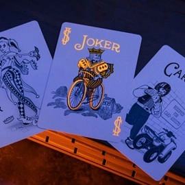 Spielkarten Bicycle Neon Solar-Orange Rider Back Playing Cards