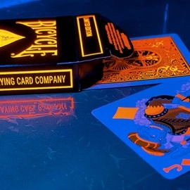Spielkarten Bicycle Neon Solar-Orange Rider Back Playing Cards