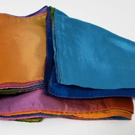 Multicolored Silk Streamer 7 inch by 24 ft from Magic by Gosh