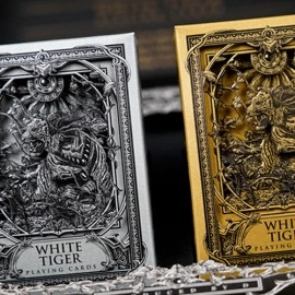 White Tiger Black Gold Box Set by Ark Playing Cards