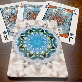 Spielkarten Bicycle Kaleidoscope Blue Playing Cards