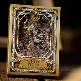 Spielkarten White Tiger Luxury Frame by Ark Playing Cards