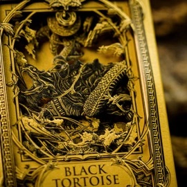 Black Tortoise Black Gold Box Set by Ark Playing Cards